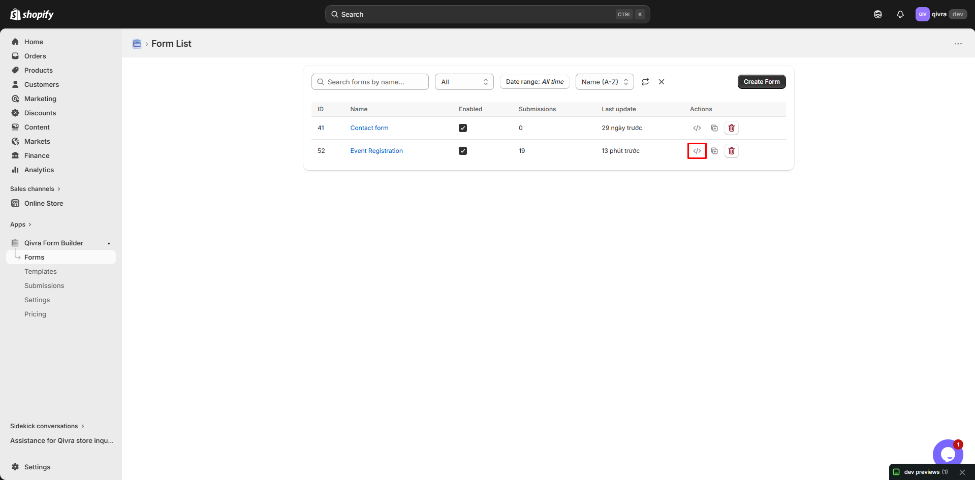 embed shortcode
