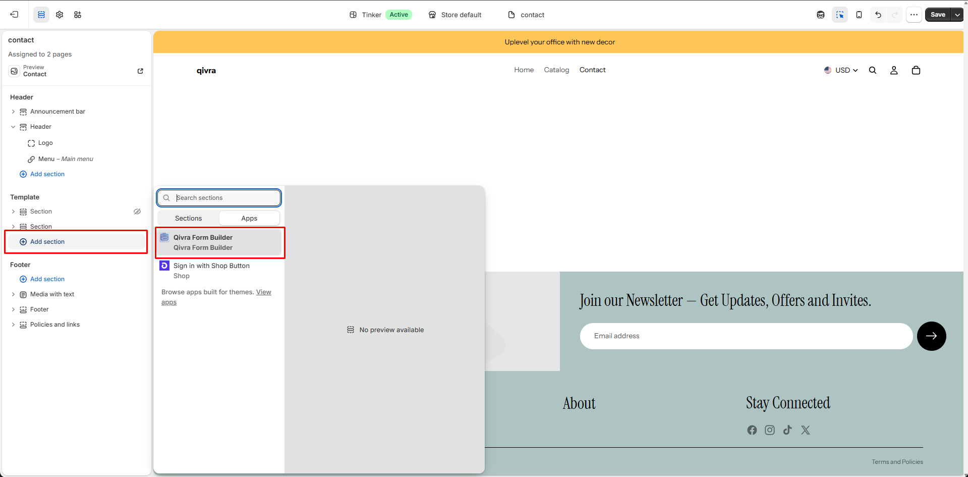Create new form width AI