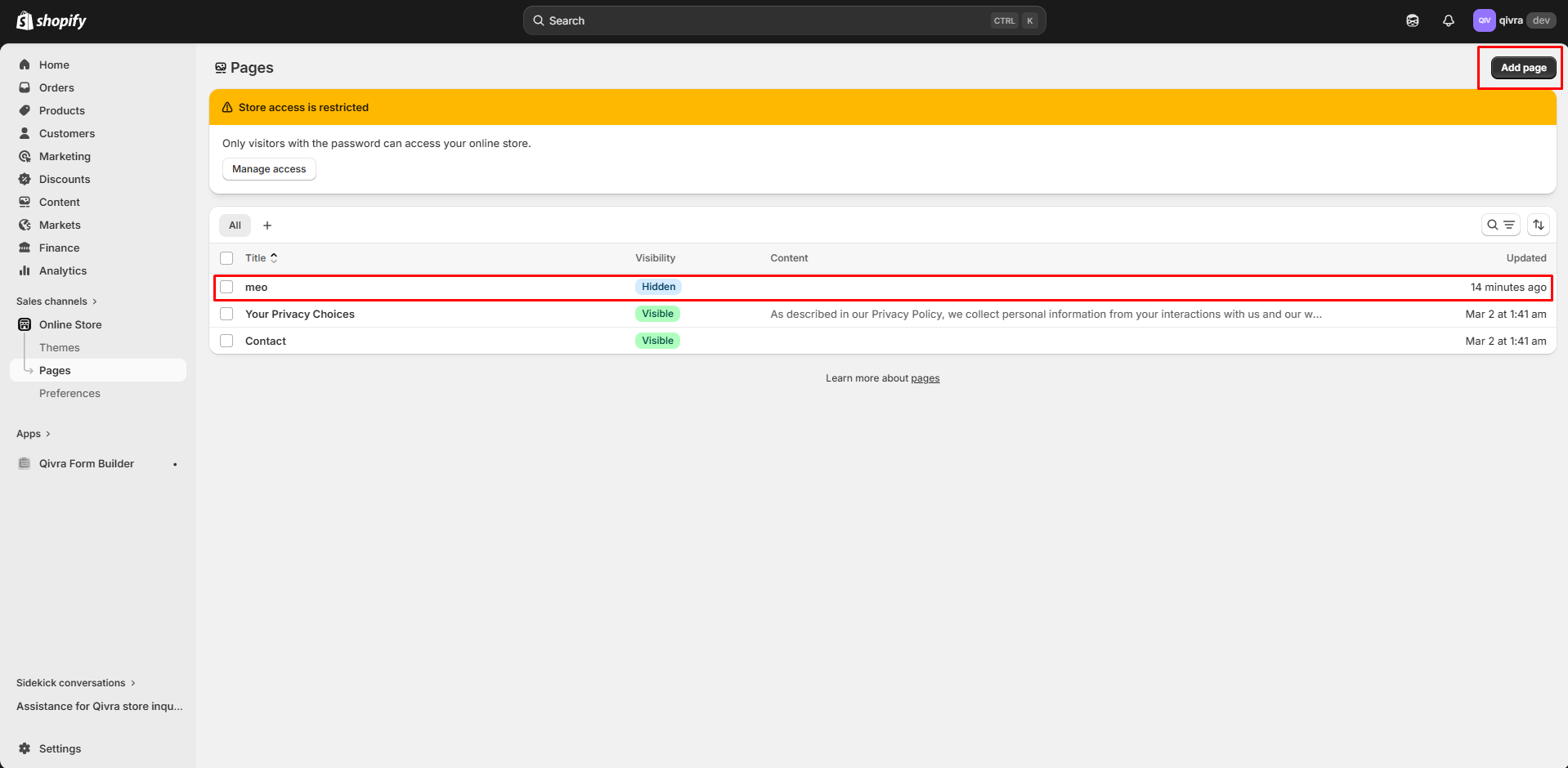 Create new form width AI
