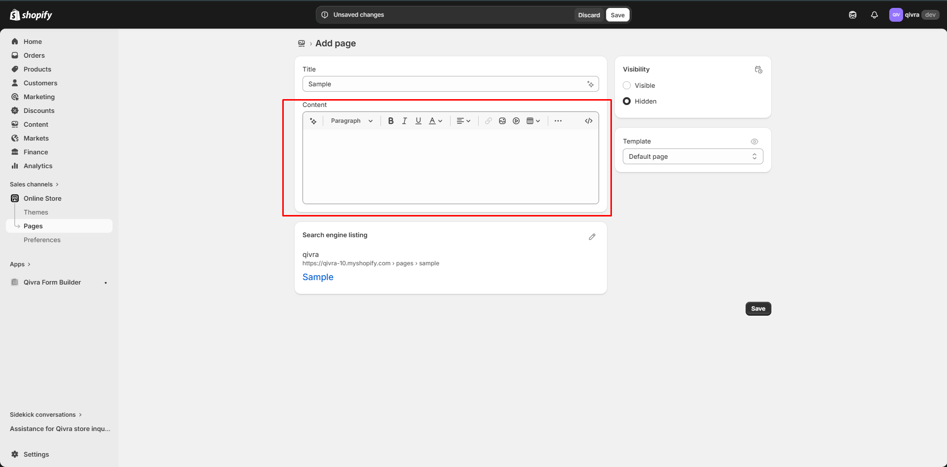 Create new form width AI
