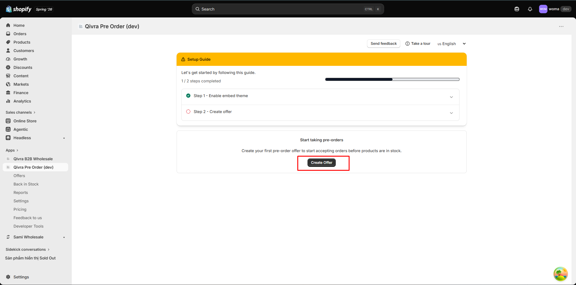 create offer